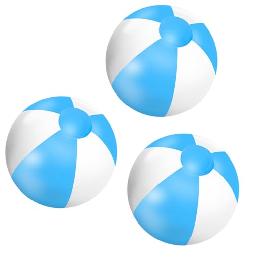 Aufblasbare Wasserball, 3 Stück Aufblasbare Wasserbälle, Strandball Aufblasbar, Wasserball für Schwimmbad Party Ball, Strand, Garten