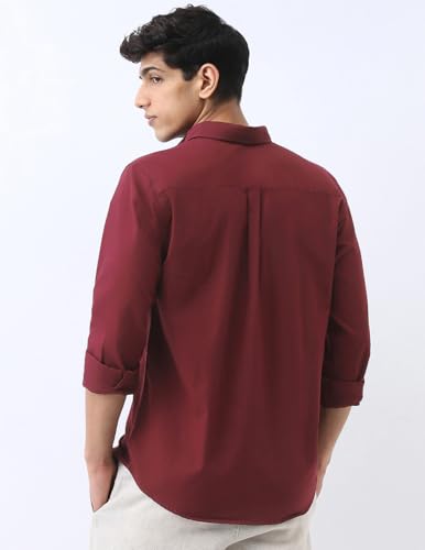 Image of Urbano Fashion Men's Cotton Full Sleeve Regular Fit Casual Solid Shirt