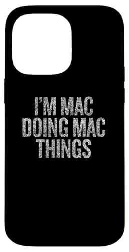Custodia per iPhone 14 Pro Max Sono Mac Fare Mac Cose Divertente Vintage