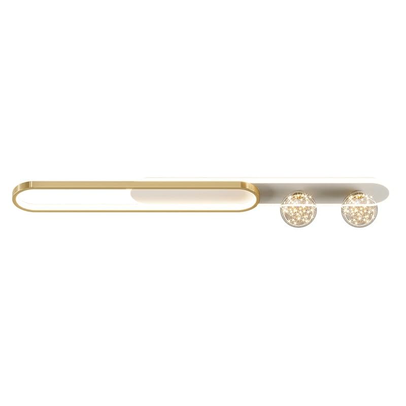 Lustre moderne LED 56W à lumière variable 3 couleurs en verre et fer