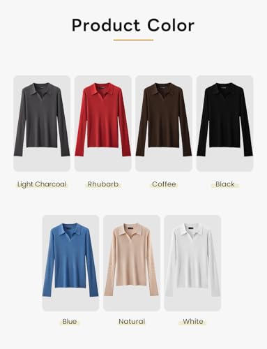 100% Merino Wool Sweater Womens V Neck Long Sleeve Pullover Lightweight Softknit Merino Wool Shirt Women Tops3