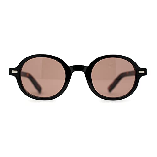 SA106 Mens Dapper Round Oval Hipster Plastic Sunglasses2