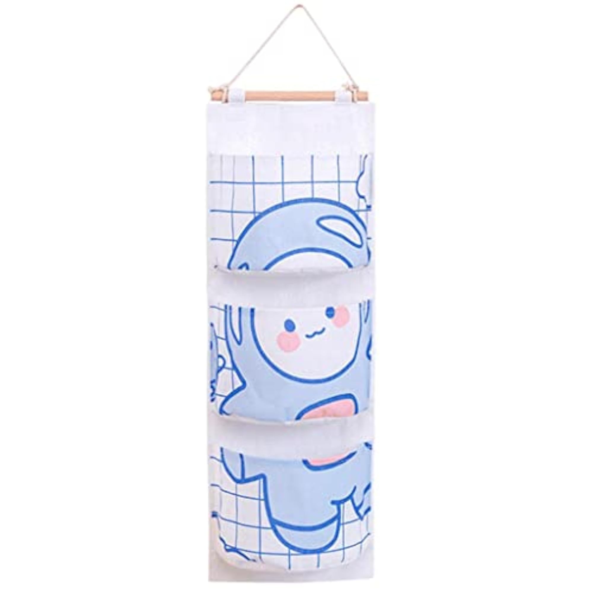 Wall Hanging Storage Bag 3 Pockets Organizer for Home