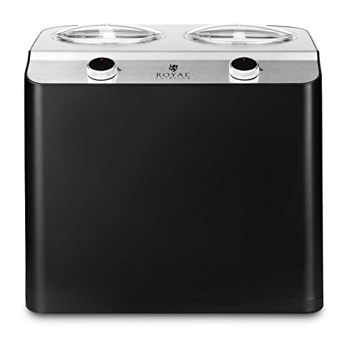 Royal Catering RC-ICM24 Profi Eismaschine Speiseeismaschine Eisbereiter Icecream Maker 250 W / 2 x 1,2 l – Bild 5