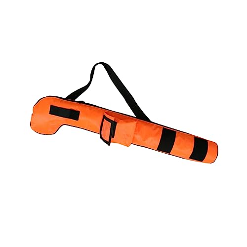 Kisangel Multifunctional Golf Club Bag Tote Carrier with Strap Holds Clubs Durable Pouch for Outdoor Practice Supplies Orange