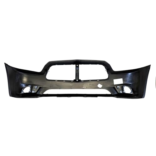 Image of FitParts Compatible with Dodge Charger 2011-2014 Front Bumper Cover | CAPA Certified, Primed, With Fog Light Holes, Ready to Paint, OEM 68092596AA, CH1000992