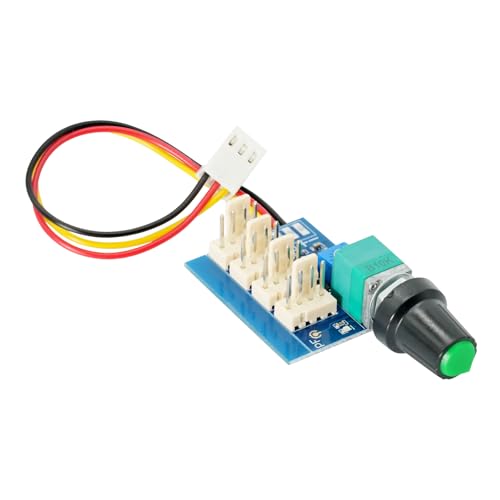 AYWHP 1 controlador de velocidad PWM, puertos de 3 pines, CC 0 – 12 V, 4 cables, 4 cables, 4 canales, CPU de 4 canales, ventilador de ventilador, controlador de velocidad, interruptor PWM para carcasa