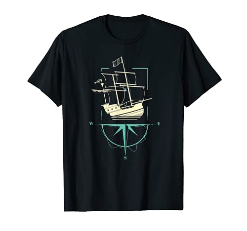 Segelboot I Schiffskompass I Segler I Nautisch I Segeln T-Shirt