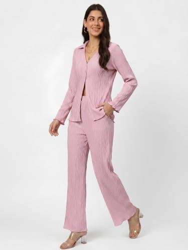 Image of GRECIILOOKS Co ord Set Women Stylish | Dress for Woman | Women's Summer Cord Set | Trendy Poly Cotton Pajama Set | Full Sleeve Beach & Resort Outfits