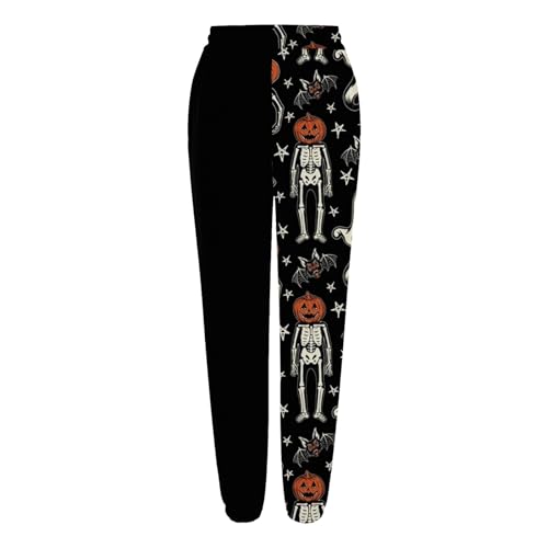 Girls Boys Halloween Sweatpants Teen Cute Graphic Elastic Waist Joggers Pants Fashion Streetwear Loose Long Trousers for Kids4