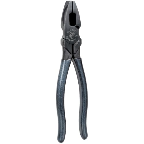 Image of Klein Tools D20009NEUSA 166th Anniversary Lineman's Cutting Pliers, 9-Inch, High-Leverage Made in USA Pliers Cuts ACSR, Screws, Nails, and Hard Wire