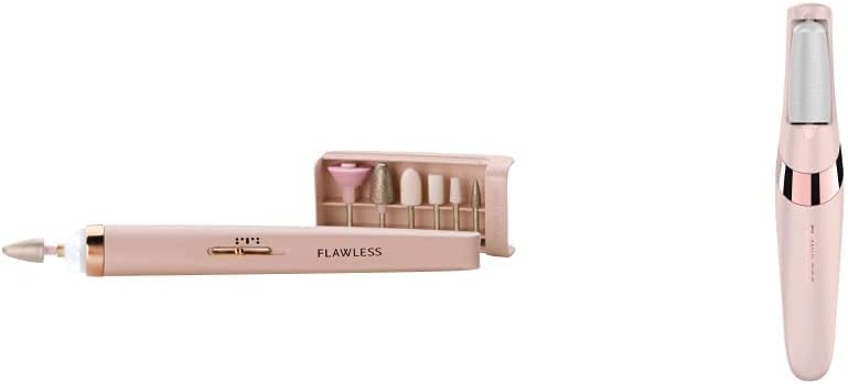 Finishing Touch Flawless Pedi Electronic Tool File and Callus Remover, Pedicure with Finishing Touch Flawless Pedi Replacement Heads for Pedicures, 3 Piece Attachment Set
