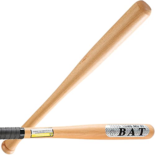 Baseball Bat,Classic Wooden Baseball Bat For Baseball Training,Home Self Defense Baseball Bat For Youth Kids Teenagers Adult (33 In) #TOP25