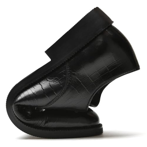 Men's Lace up Business Formal Oxford Shoes Comfortable Stylish Crocodile Leather Vintage Design3