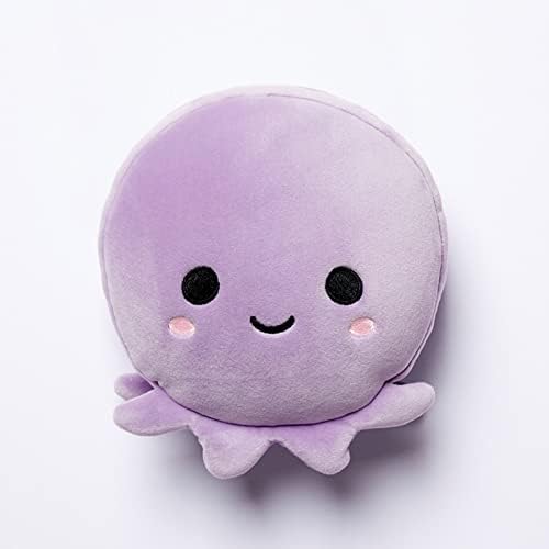 Puckator Relaxeazzz Adoramals Octopus Round Plush Travel Pillow & Eye Mask, Sleep Eye Mask Masks