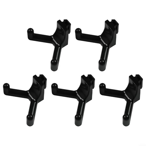 Besttoolifes Aufbewahrungshaken, Wandhalterung, Werkzeugaufhänger, vertikales Verkleidungssystem, Allzweckhaken für Gartenhaus, Werkstatt, Ausrüstung, Aufbewahrungslösungen, Schwarz, 5 Stück