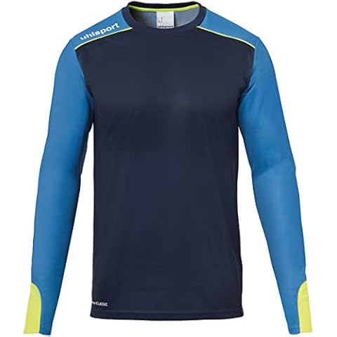 Uhlsport Tower Torwart Trikot Langarm Kinder Herren marine night blau fluo gelb Gr 128 Cover