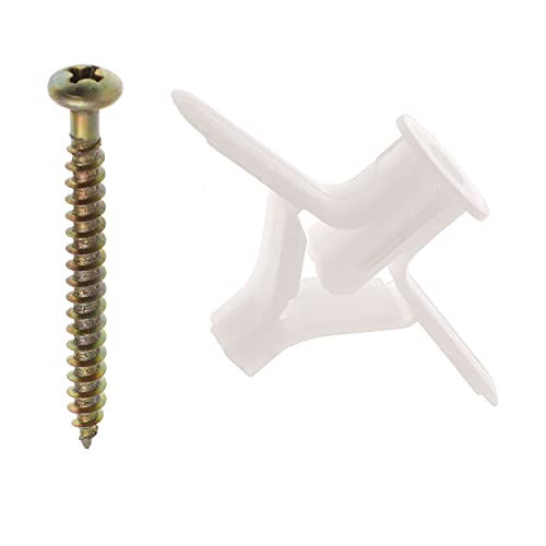 Bucha Frog P Com Parafuso Fenda Phillips Cabeça Panela Para Chapa Drywall 12.5 Mm - 2 Unid. - Cartel