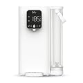 Brio SIMPL Countertop Water Dispenser, 3 Stage Water Filter & Adjustable Instant Hot Water | Easy Access Refillable 2.5L Tank | Tall 8.5" Dispense Height, LED Touch Controls, White