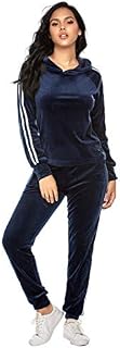 Hotouch Women Casual Tracksuit 2 Piece Outfits Velvet Hoodie Sweatshirt & Pants Sweat