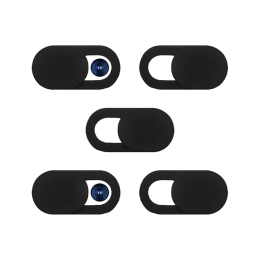 5-Pack Webcam Cover Slide, Ultra-Thin Privacy Shield for Laptop, Tablet, Phone, Desktop, Sliding Lens Cover for Personal and Office Use
