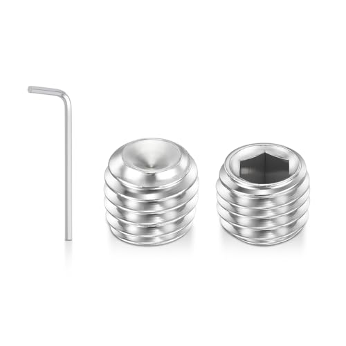 Kozelo 50pcs Cup Point Hex Socket Set Screws-M5-0.8x3mm 304 SS