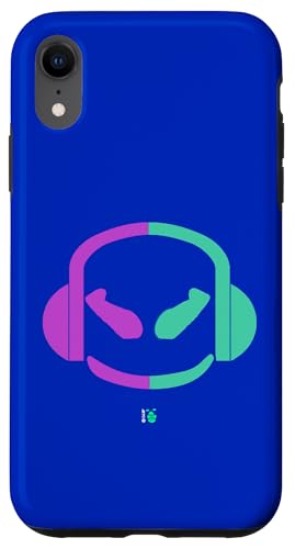 Funny DJ SmilingFace Aqua|�p�[�v�� �X�}�z�P�[�X iPhone XR �p