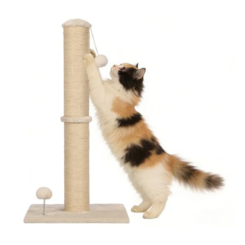 Rascador para Gatos Pequeño 22" en Sisal Beige miniatura 7