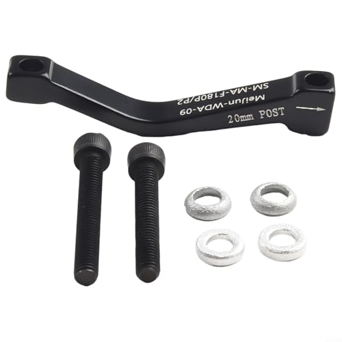 Adaptador de pinza de freno de montaje en poste de 20 mm para marco de montaje en poste y horquilla, compatible con sistemas de disco delantero y trasero