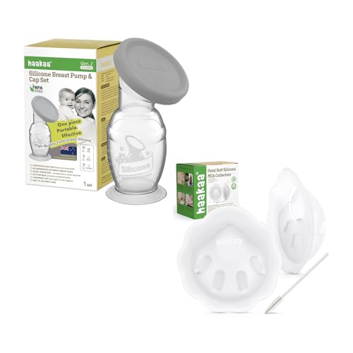 Extractor de leche manual Haakaa Gen.2 4oz combo de 2 piezas miniatura 1