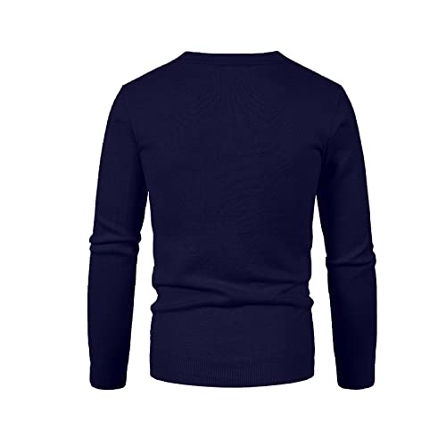 Mens Casual Sweater Full Button Up V-Neck Slim Fit Cardigan Sweaters Long Sleeve Fall Winter Solid Fashion Cardigan3