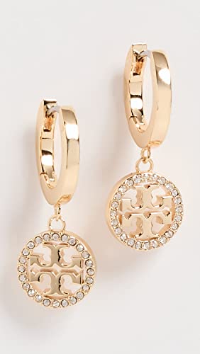Tory Burch Women's Miller Pave Huggie Hoop Earrings2