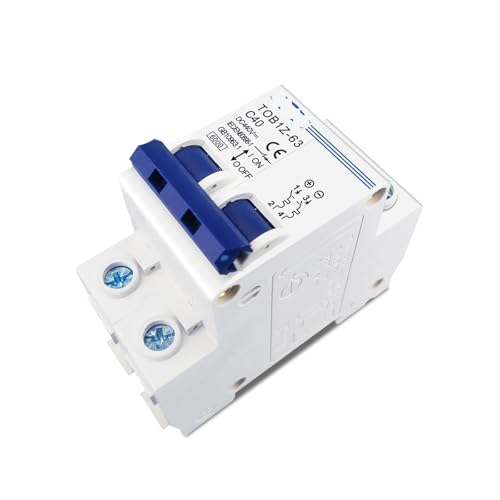 Mini disyuntor 2P CC 440V interruptor magnetotérmico automático para paneles solares y baterías 3