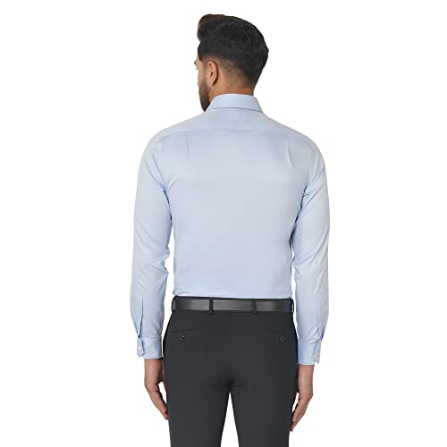 Image of Blackberrys Men's Cotton Solid Slim-Fit Formal Shirts