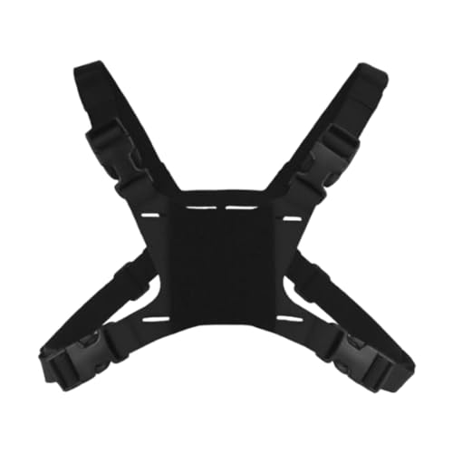 Harnais de poitrine noir haut de gamme pour support téléphone et caméra