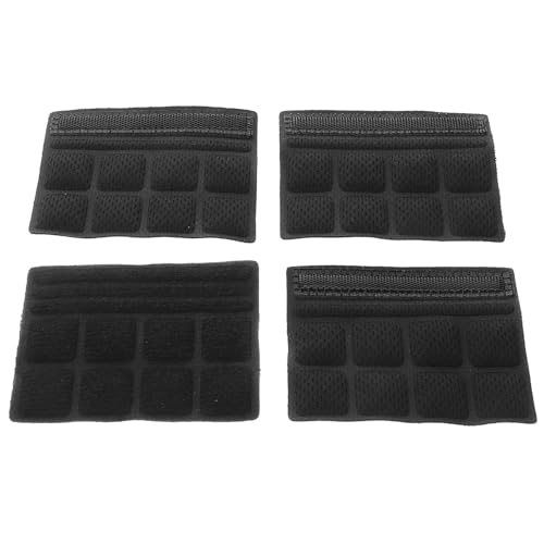 UKCOCO 4個 ユニバーサルヘルメットチンパッド 通気性クッション吸収衝撃 自転車電動バイク対応 快適フィット交換用ライニング