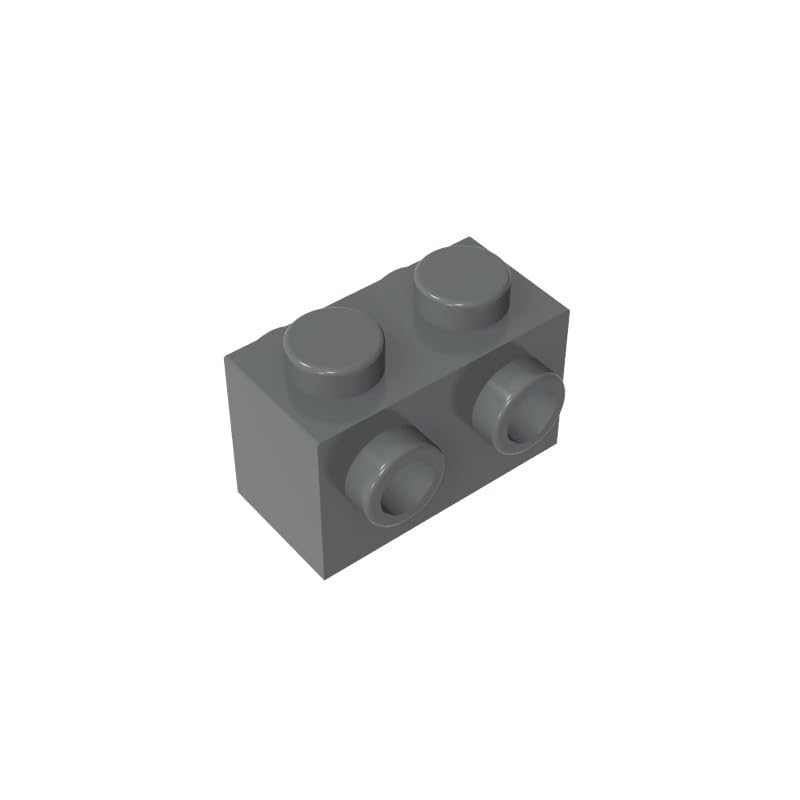 Gobricks GDS-648 Brick Special 1x2 with Studs on 2 Sides 50PCS Compatible with Lego 52107 4667575 DIY Parts and MOC Components for Major Brick Brands