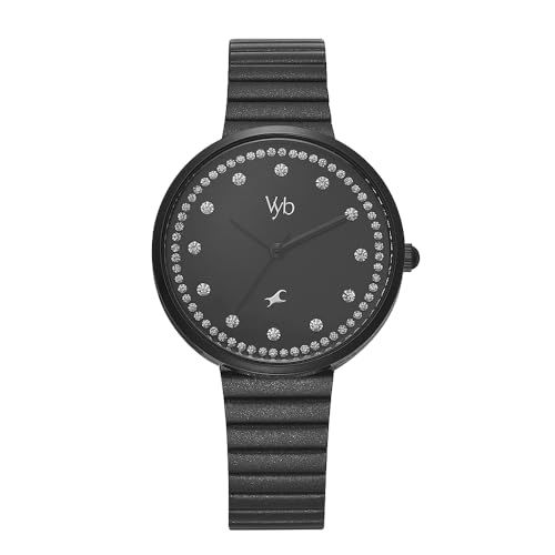 Fastrack Vyb Mirage Quartz Analog Black Dial Stainless Steel Strap Watch for Girls-FV60003NM01W (B0CT6352K4) Amazon Price History, Amazon Price Tracker