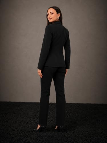 Image of SaintX Women's Premium Formal Blazer | Fully Lined | Regular Fit | 4-Way Stretchable Ultra-Light Fabric | Fashion-Forward | Office /Meetings (WB01)