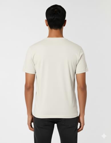 Image of Everbasics Supima Cotton Men's Crew Neck Classic T-Shirt, Regular Fit, Premium Soft Cotton Tee(100% Supima Cotton)