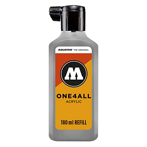 Recharge pour marqueur permanent Molotow ONE4ALL gris pastel 180 ml encre acrylique