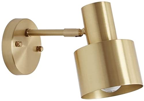 Lampadaire de plafond industriel en fer réglable doré chic WQHPLMD