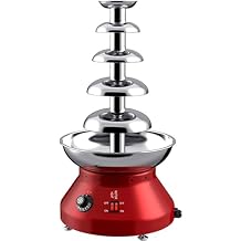 Chocolate Fountain, Chocolate Fountain 5 Tier Hot Chocolate Fondue Fountain Machine Stainless Steel Chocolate Melting Pot Big Capacity for Chocolate Candy, Cheese, Baby Shower, Birthday Celebration 19