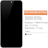 OLED para Samsung Galaxy S24 Plus Pantalla de repuesto para Samsung S24 Plus LCD Display SM-S926B SM-S926U LCD Digitizer Touch Screen Assembly con marco (tamaño original, soporta huella) 4