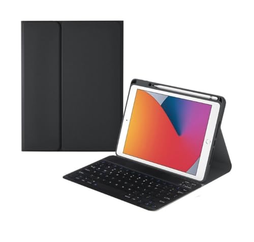 Kit de teclado para iPad Pro 12.9 pulgadas y funda con ranura para estudiar en cafeterías