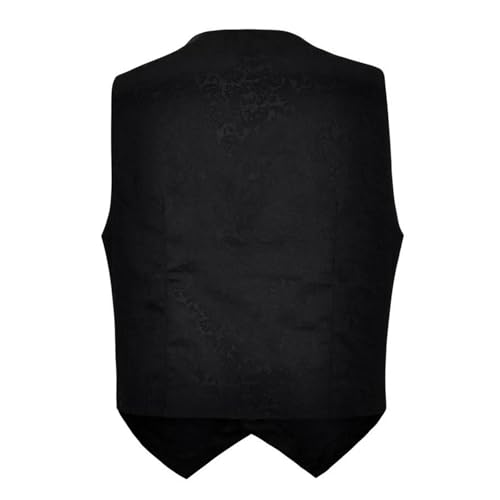 Mens Victorian Suit Vest Print V-Neck Formal Medieval Steampunk Gothic Waistcoat Retro Vests Halloween Themed Party4