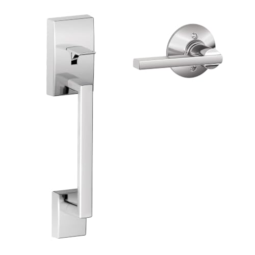Image of SCHLAGE Century Entry Handleset, Latitude Lever, Bright Chrome