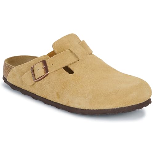 Birkenstock Damen Boston BS Hausschuhe, Latte Cream, EU 39
