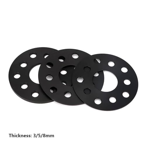 Entretoise de roue 5mm en alliage pour BMW E46 E90 Z4 finition noire - 5