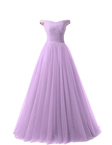 Nina Women s A-Line Tulle Prom Formal Evening Homecoming Dress Ball Gown 12 Lavender